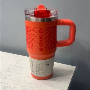 NIB Stanley Quencher Protour Tumbler Flip Straw Hot Coral Fade 14oz